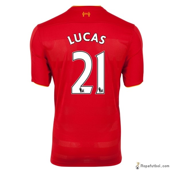 Camiseta Liverpool Replica Primera Ropa Lucas 2016/17 Rojo